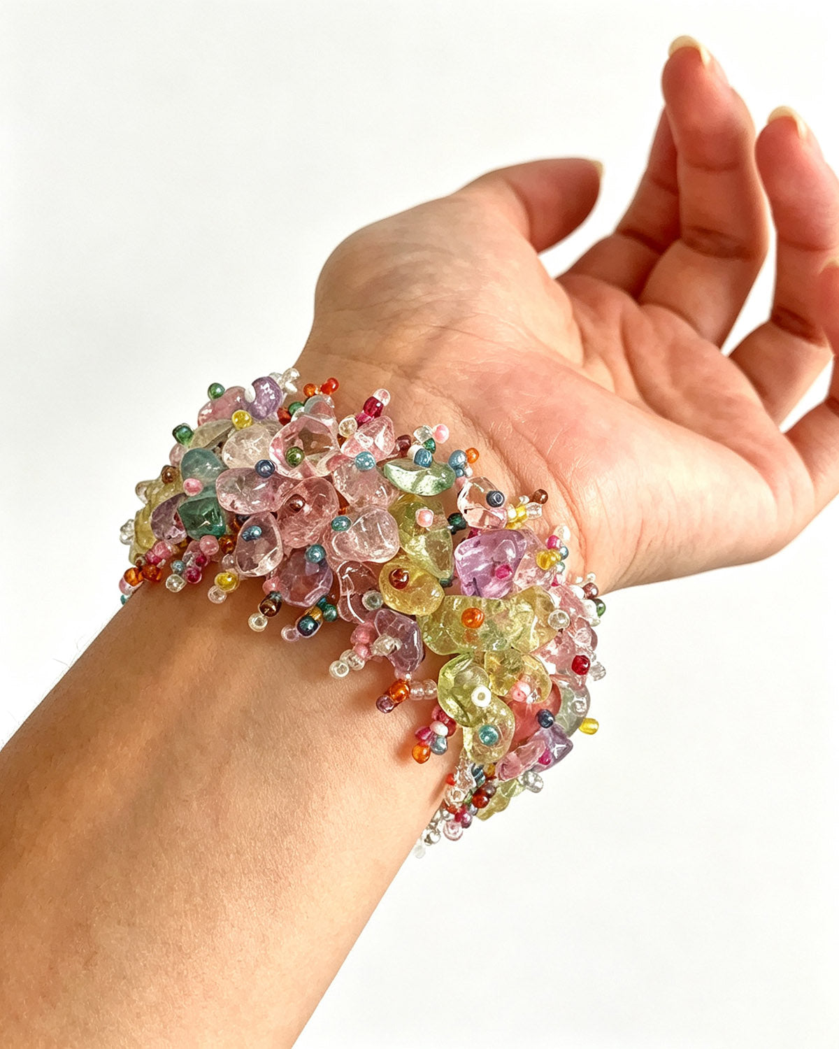 Wholesale Multicolor Chunky Crystal Vacation Boho Bracelet SP253