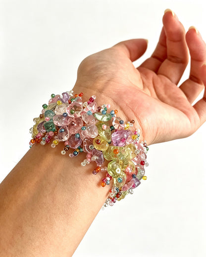 Wholesale Multicolor Chunky Crystal Vacation Boho Bracelet SP253