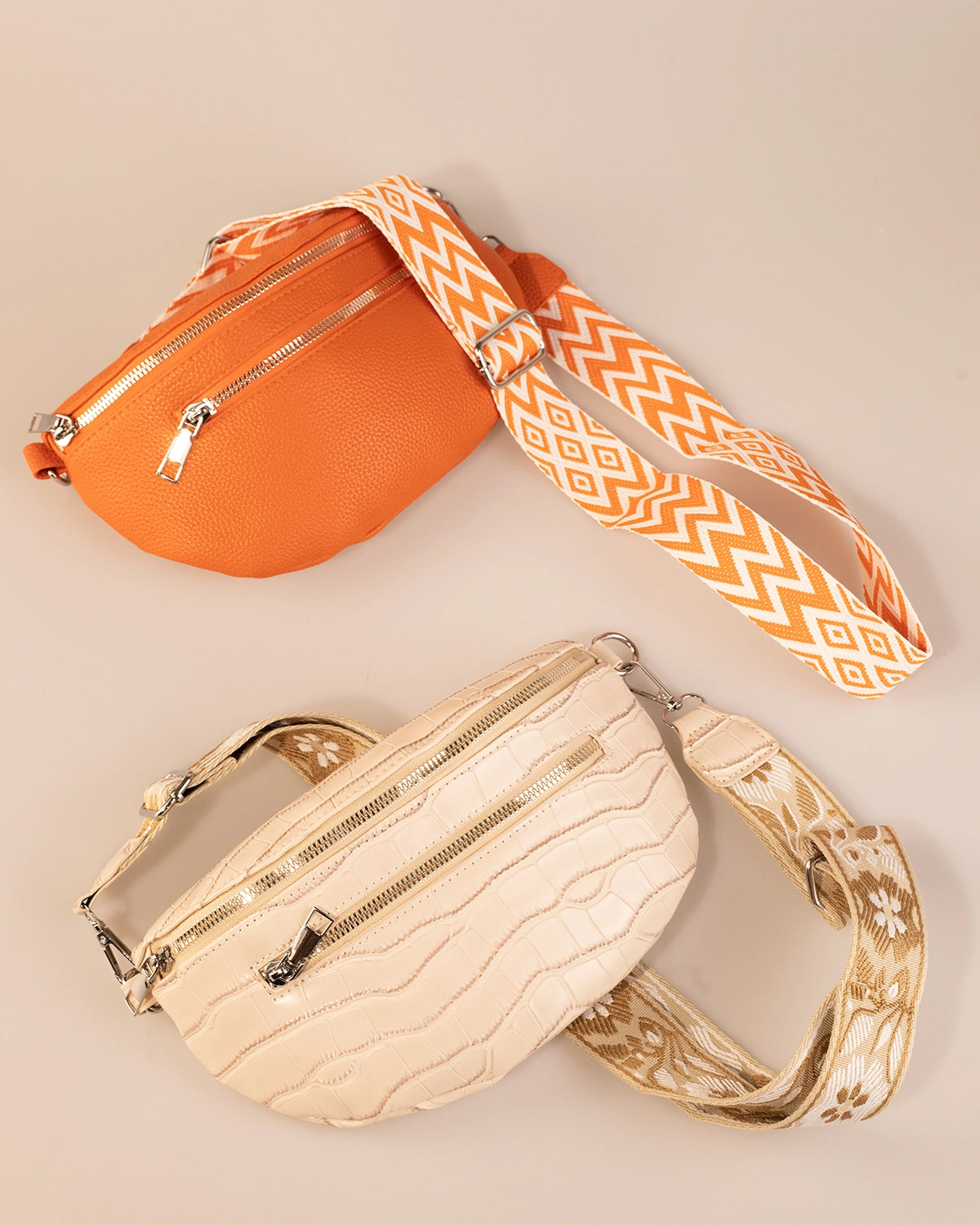Wholesale Orange Litchi Grain Fanny Pack SP138