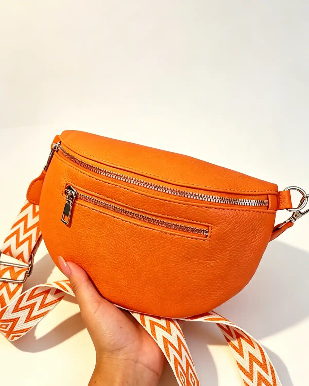 Wholesale Orange Litchi Grain Fanny Pack SP138