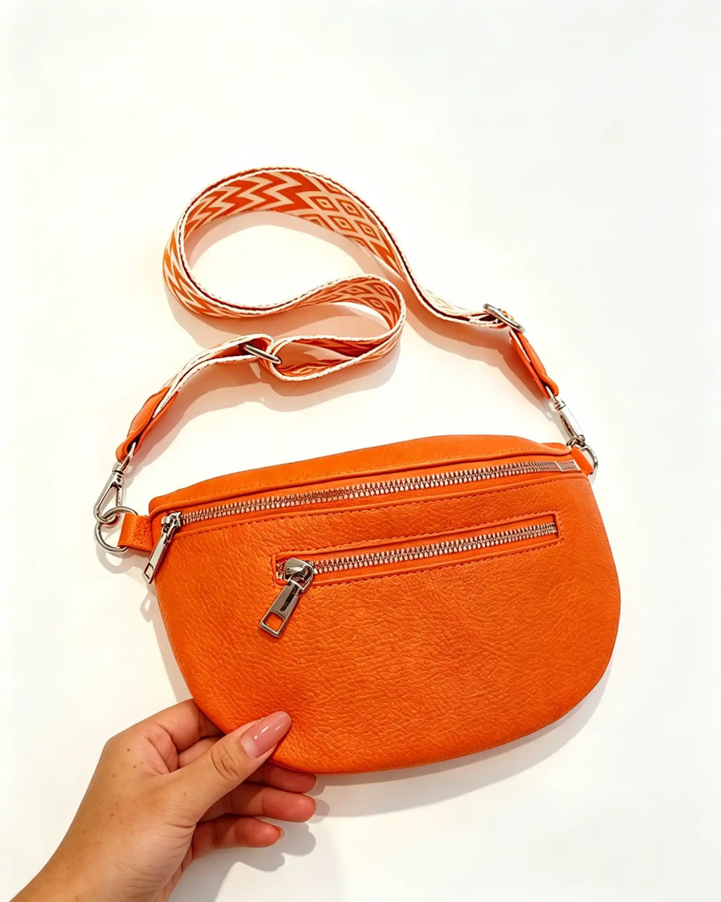 Wholesale Orange Litchi Grain Fanny Pack SP138
