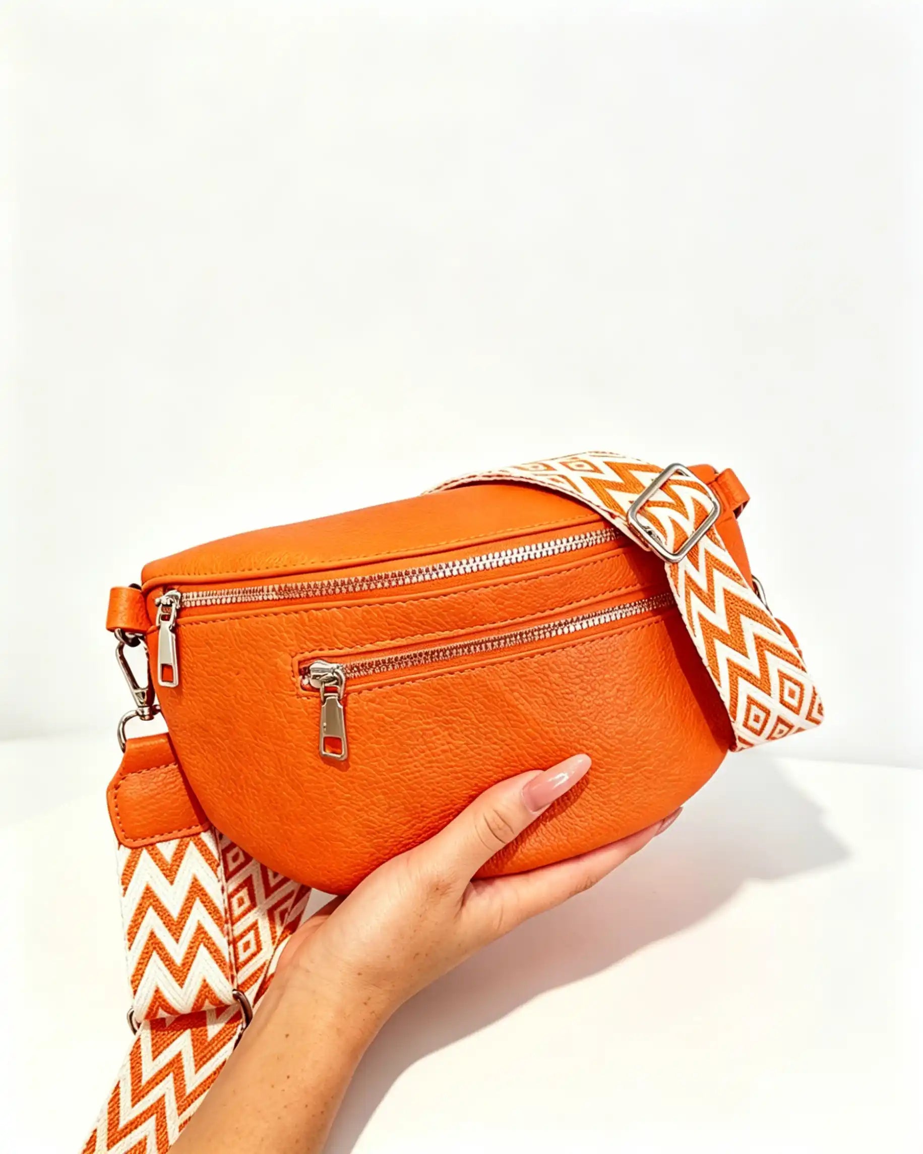Wholesale Orange Litchi Grain Fanny Pack SP138