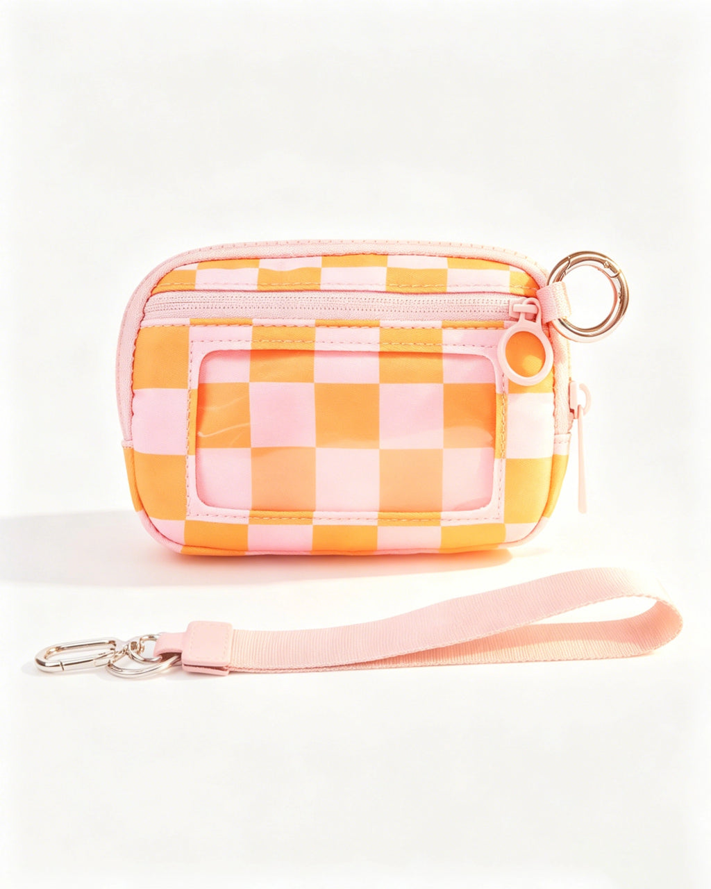 Wholesale Pink Checkerboard Waterproof Ultralight Pouch Travel ID Wallet SP157