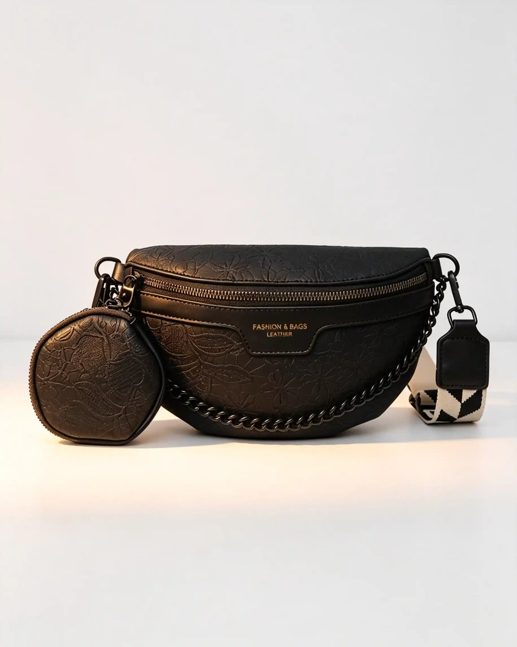 Wholesale Pink Embossed 2Pcs Crossbody Bag
