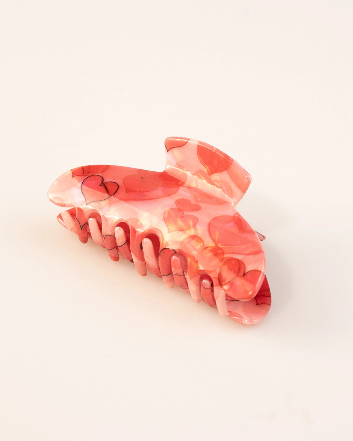 Pink Heart Hair Claw Daily Sweet Accessory SP240