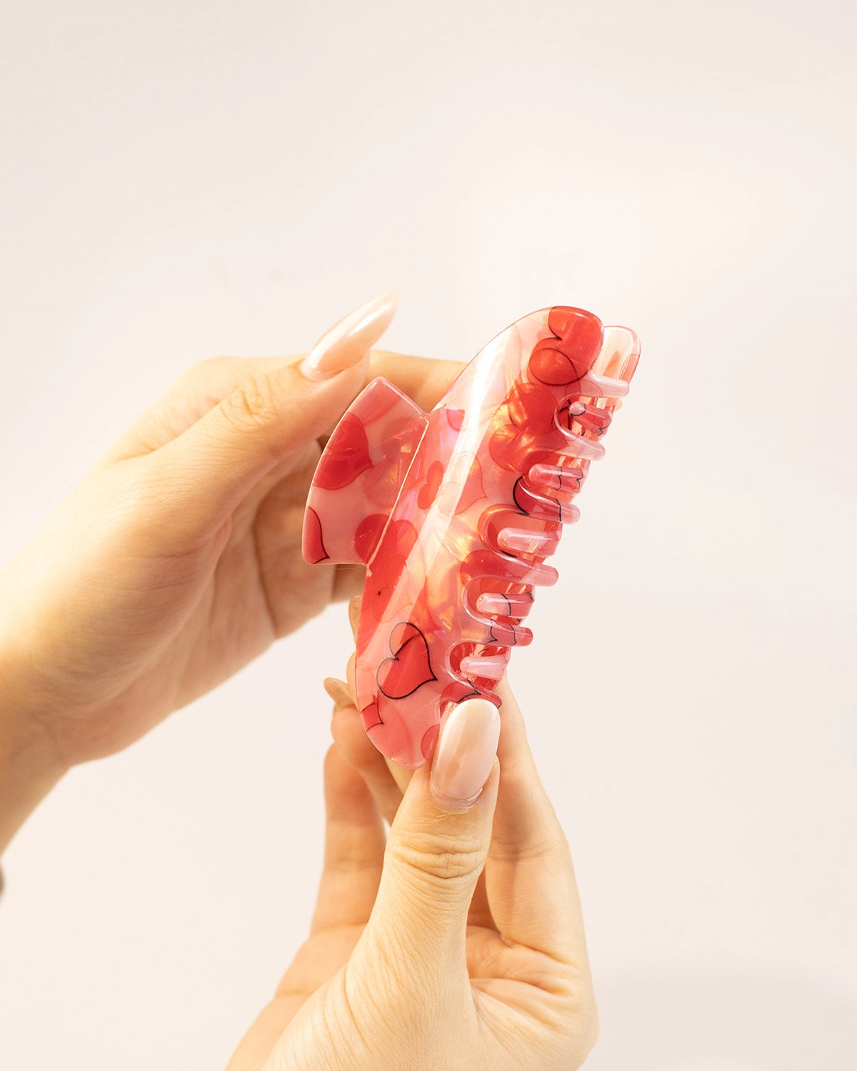 Pink Heart Hair Claw Daily Sweet Accessory SP240
