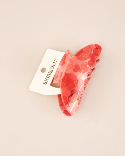 Pink Heart Hair Claw Daily Sweet Accessory SP240