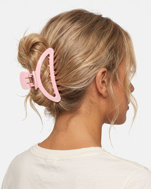Wholesale Pink Hollow Hair Claw Sweet Daily Accessory SP225