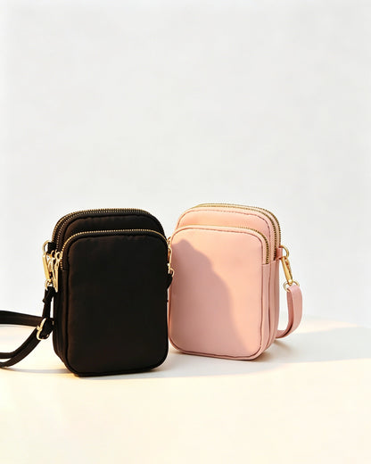 Wholesale Pink Waterproof Headphone Bag Workout Mini Crossbody SP149