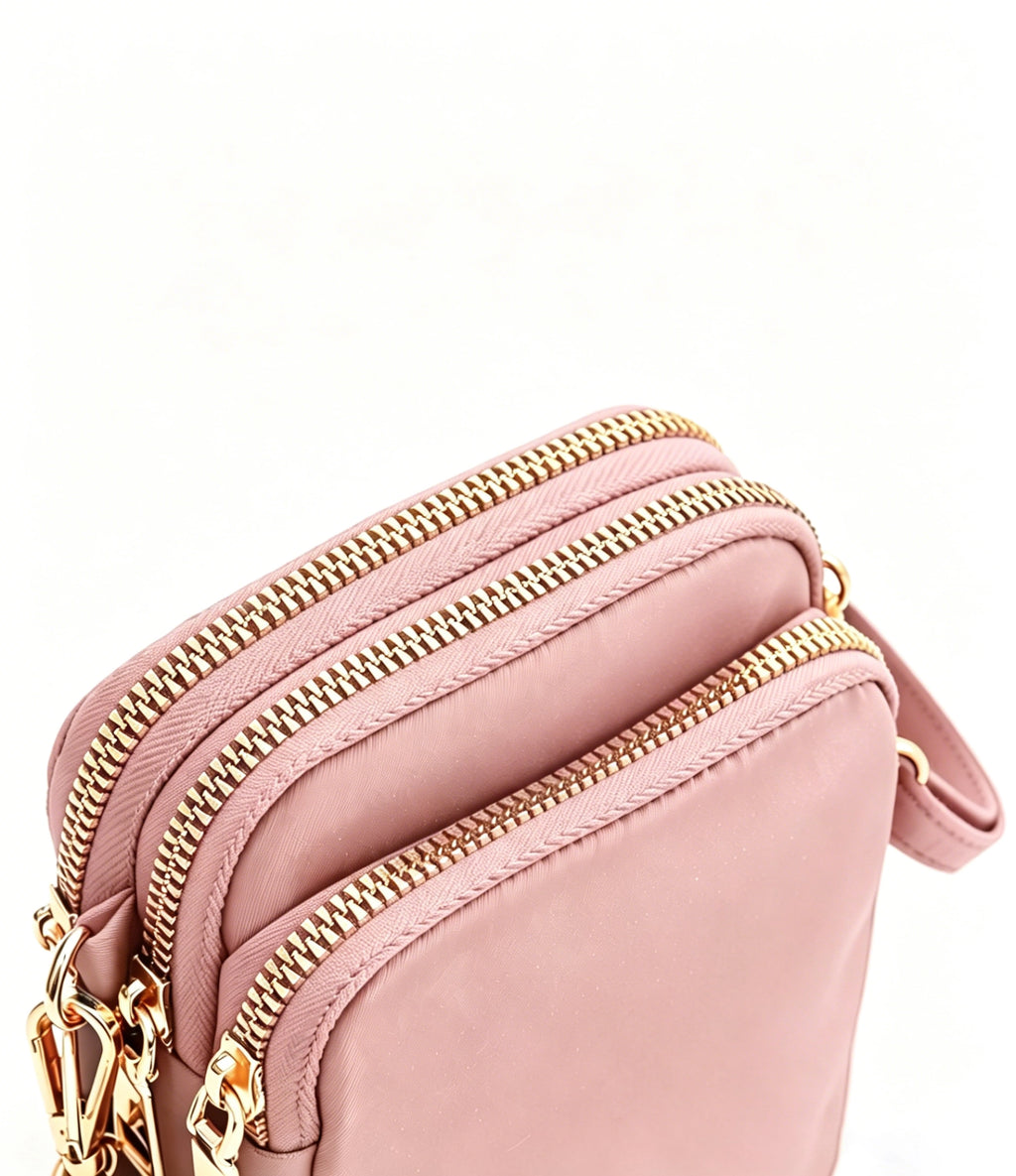 Wholesale Pink Waterproof Headphone Bag Workout Mini Crossbody SP149