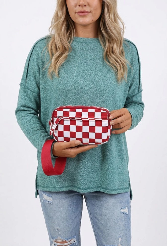 Wholesale Red Checkerboard Waterproof Ultralight Pouch Daily Mini Bag SP158