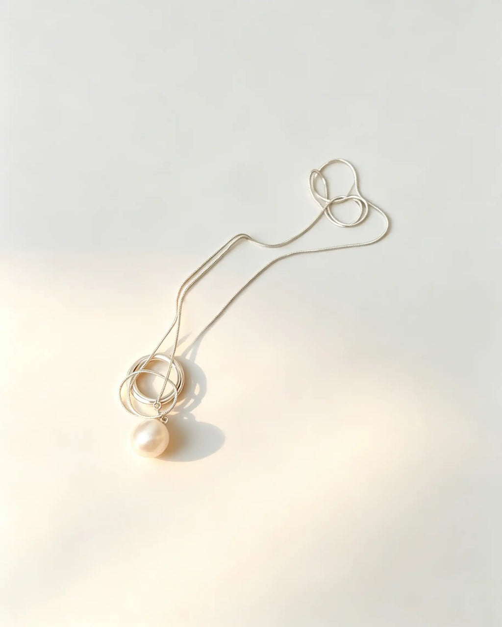 Wholesale Silver Copper Ball Lariat Necklace Daily Minimalist Jewelry SP095