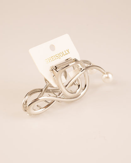 Wholesale Silver Pearl Metal Hair Clip Daily Minimalist Gift SP080