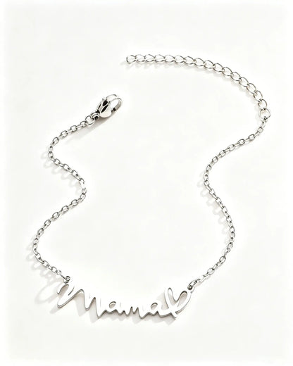 Silver Stainless Mama Necklace Daily Wear Gift Jewelry SP171