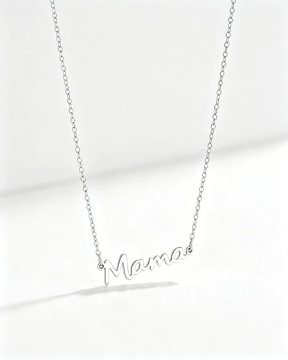 Silver Stainless Mama Necklace Daily Wear Gift Jewelry SP171