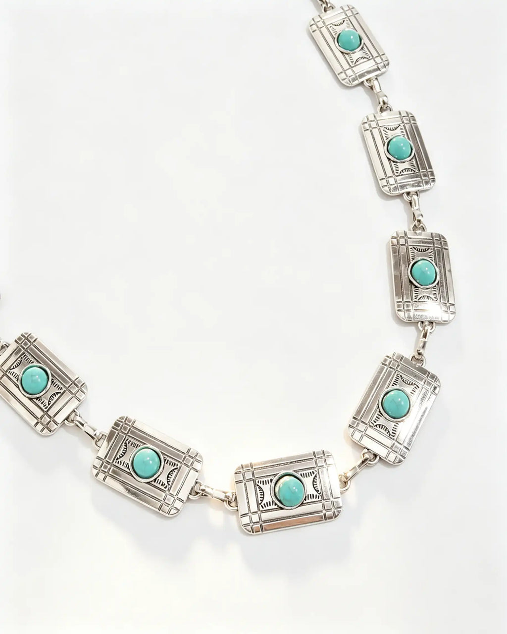 Wholesale Silver Turquoise Western Waist Chain Festival Boho Jewelry SP108