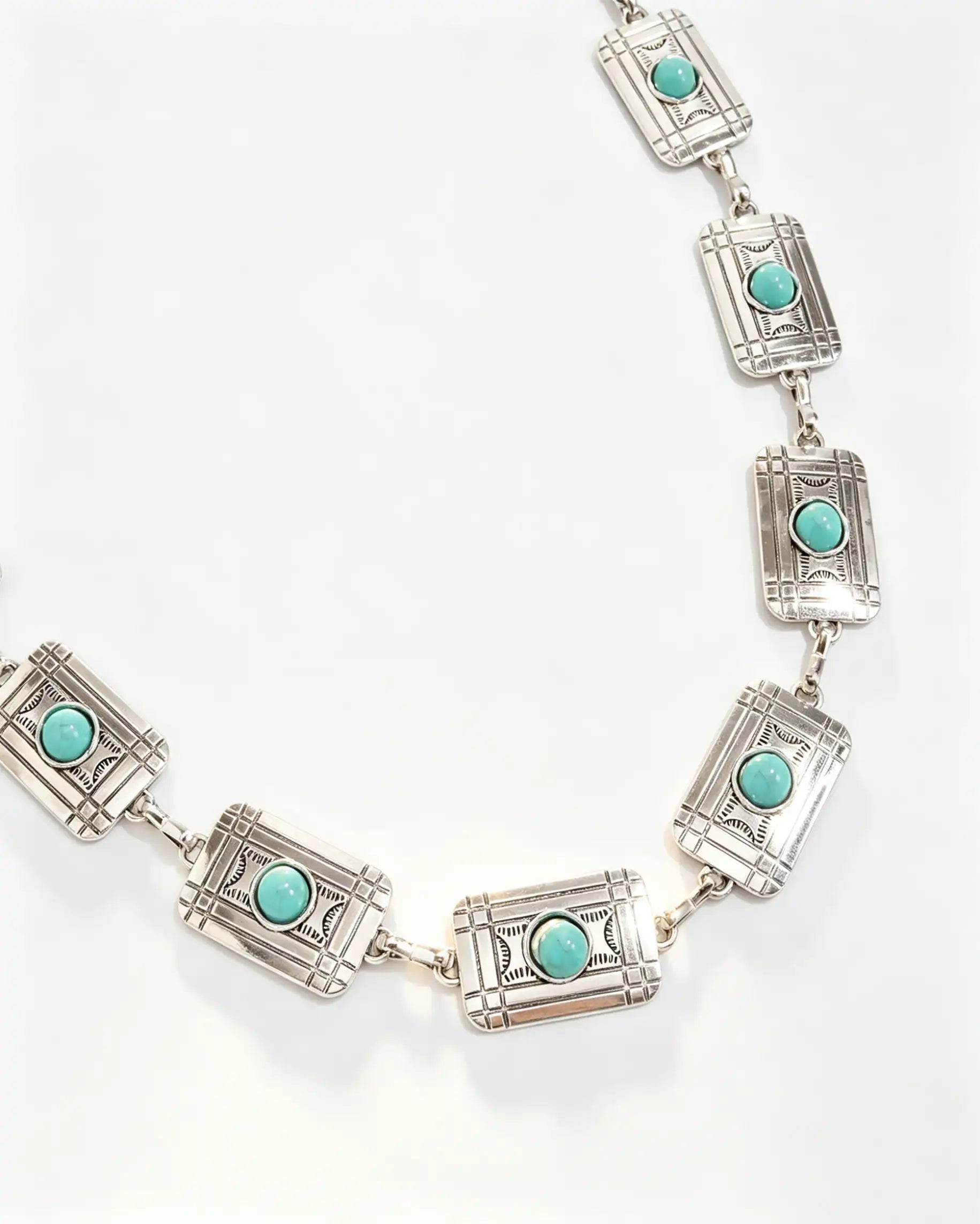 Wholesale Silver Turquoise Western Waist Chain Festival Boho Jewelry SP108