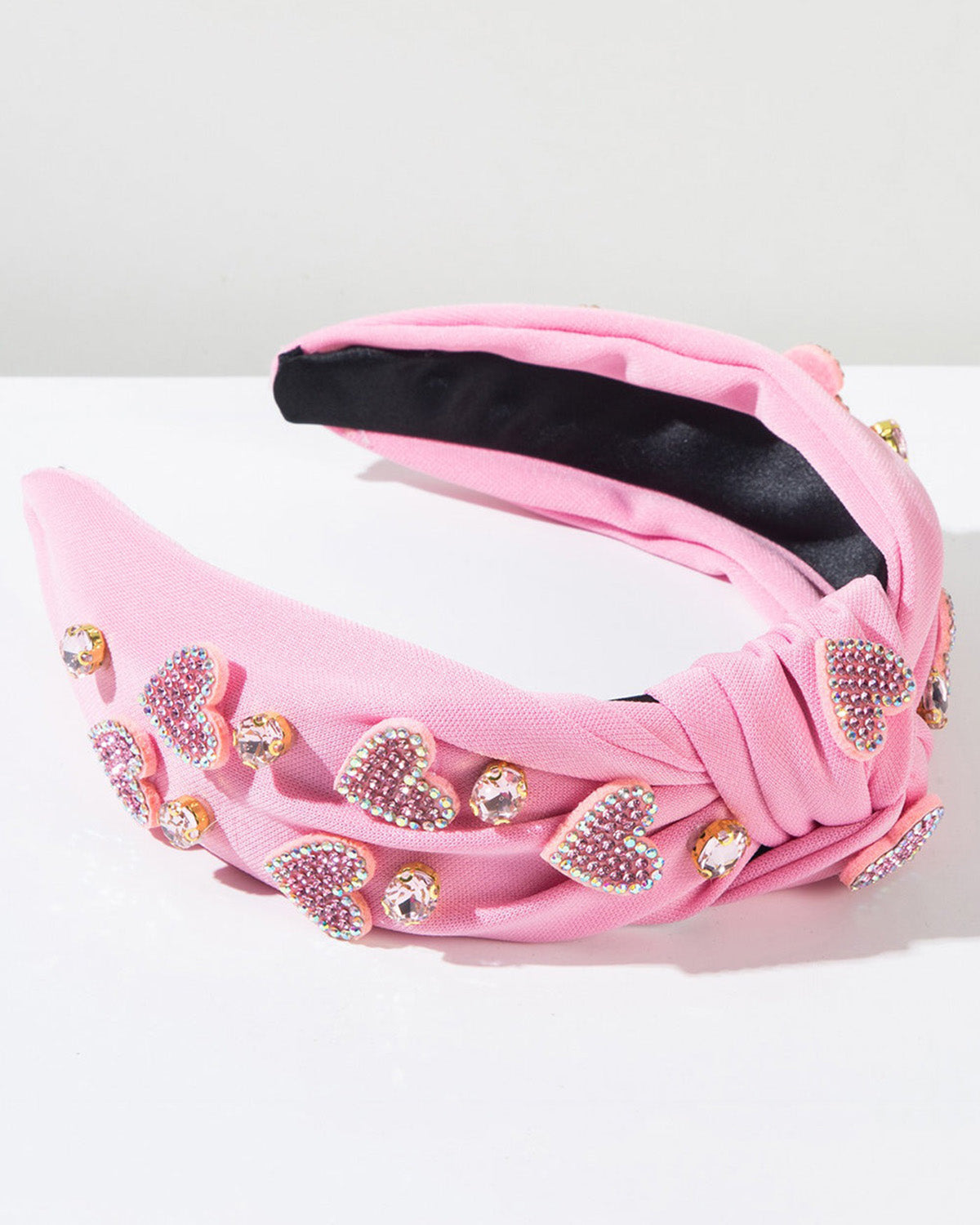 Wholesale Pink Love Heart Pearl Knot Hairband Headband Adult Hair Accessories SP013