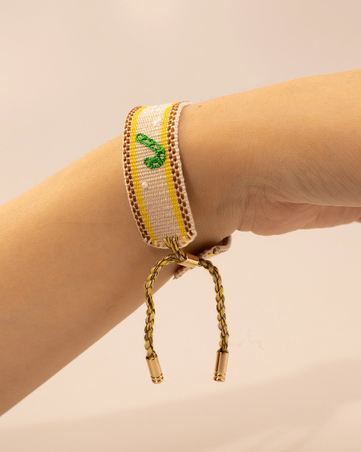 White Bell Woven Embroidery Bracelet Christmas Party Gift SP208