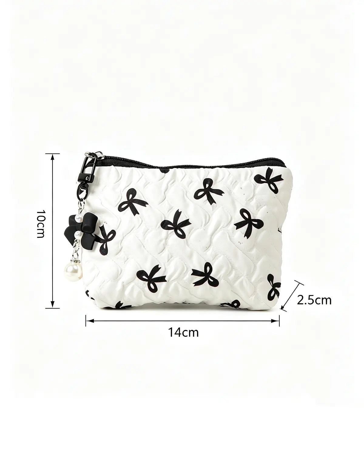 Wholesale White Bow Quilted Bag Travel Coquette Set SP268