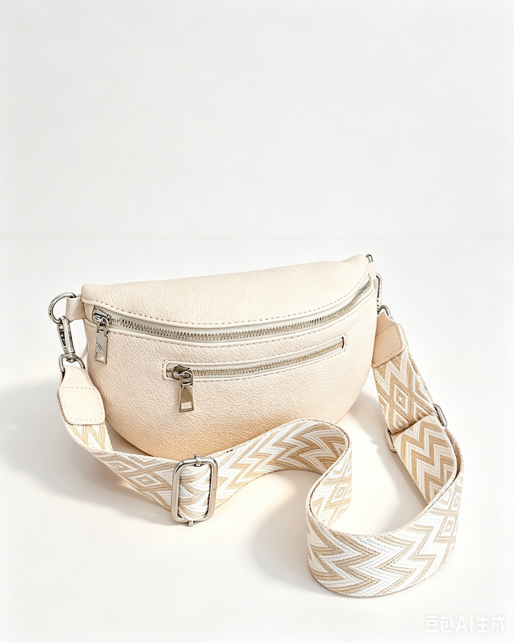 Wholesale White Litchi Grain Fanny Pack SP140