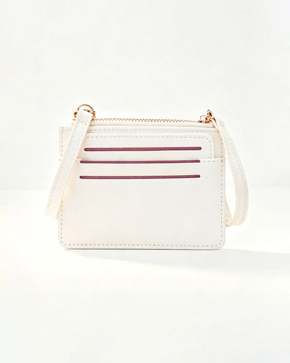White Polka Dot Wallet Casual Coin Purse SP234