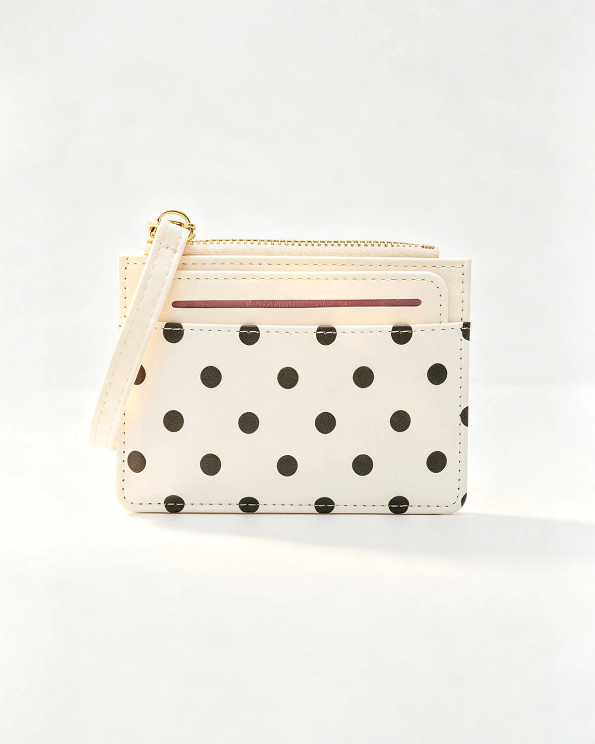 White Polka Dot Wallet Casual Coin Purse SP234