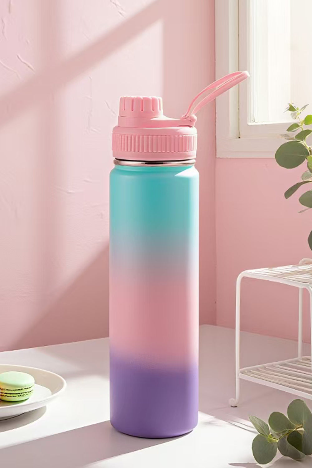 18/24/32/40OZ Insulated Stainless Steel Water Bottle Double-Layer Kettle With Straw Vacuum Flasks For Sports Travel