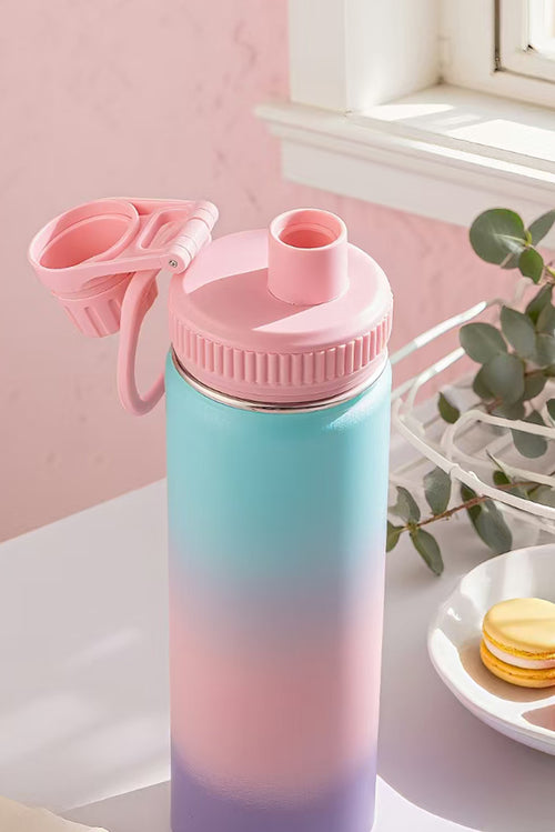 18/24/32/40OZ Insulated Stainless Steel Water Bottle Double-Layer Kettle With Straw Vacuum Flasks For Sports Travel