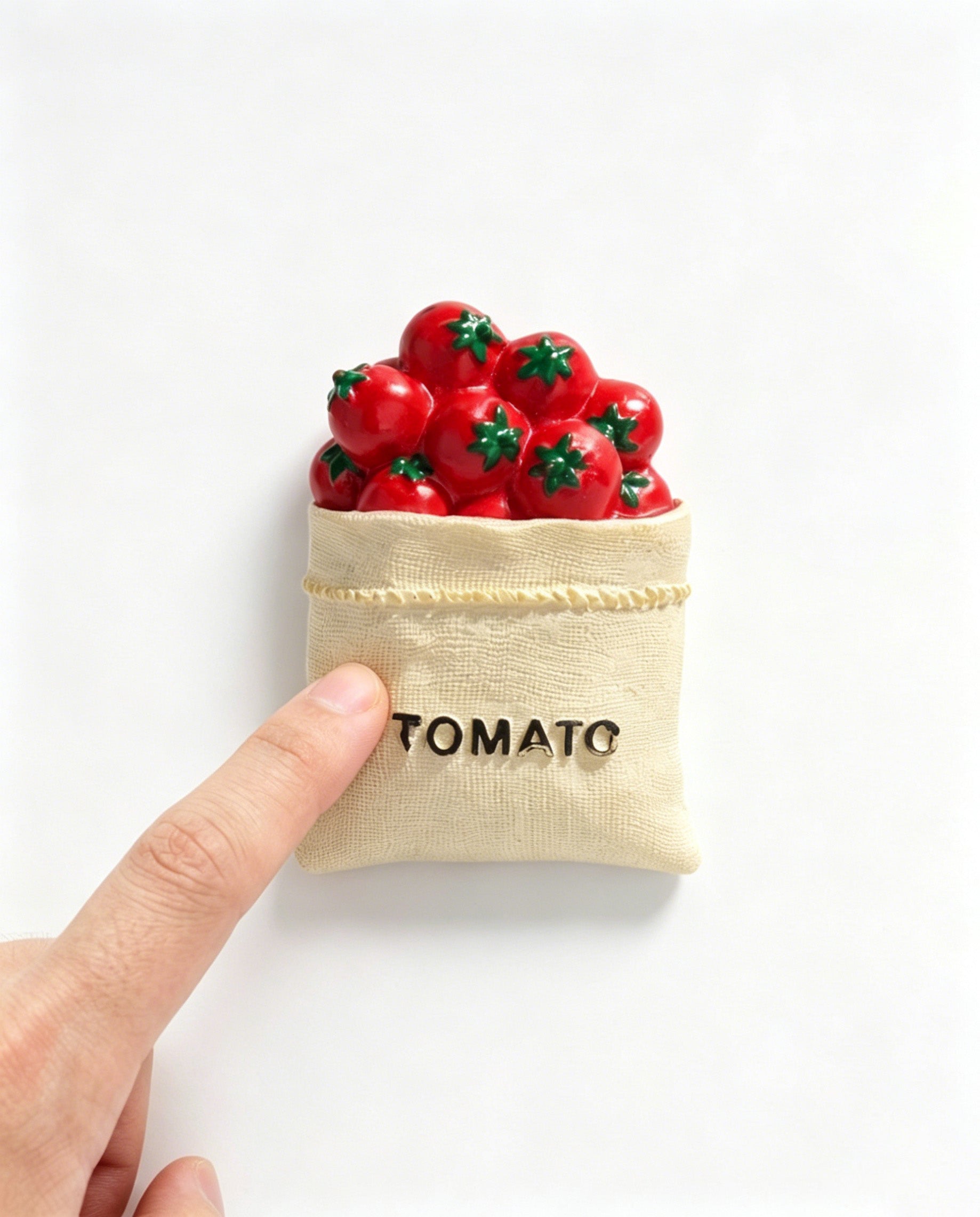 Wholesale Cute Tomato Sack Fridge Magnet SP021