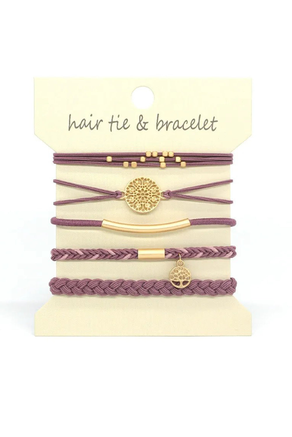 Wholesale 5PCS Hair Ties Bracelet for Women 5 Styles Soft Braided Boho Hair Bands Elastic No Damage Hair Ties for Girls thick Thin Long Curly Hair Accessories SP004