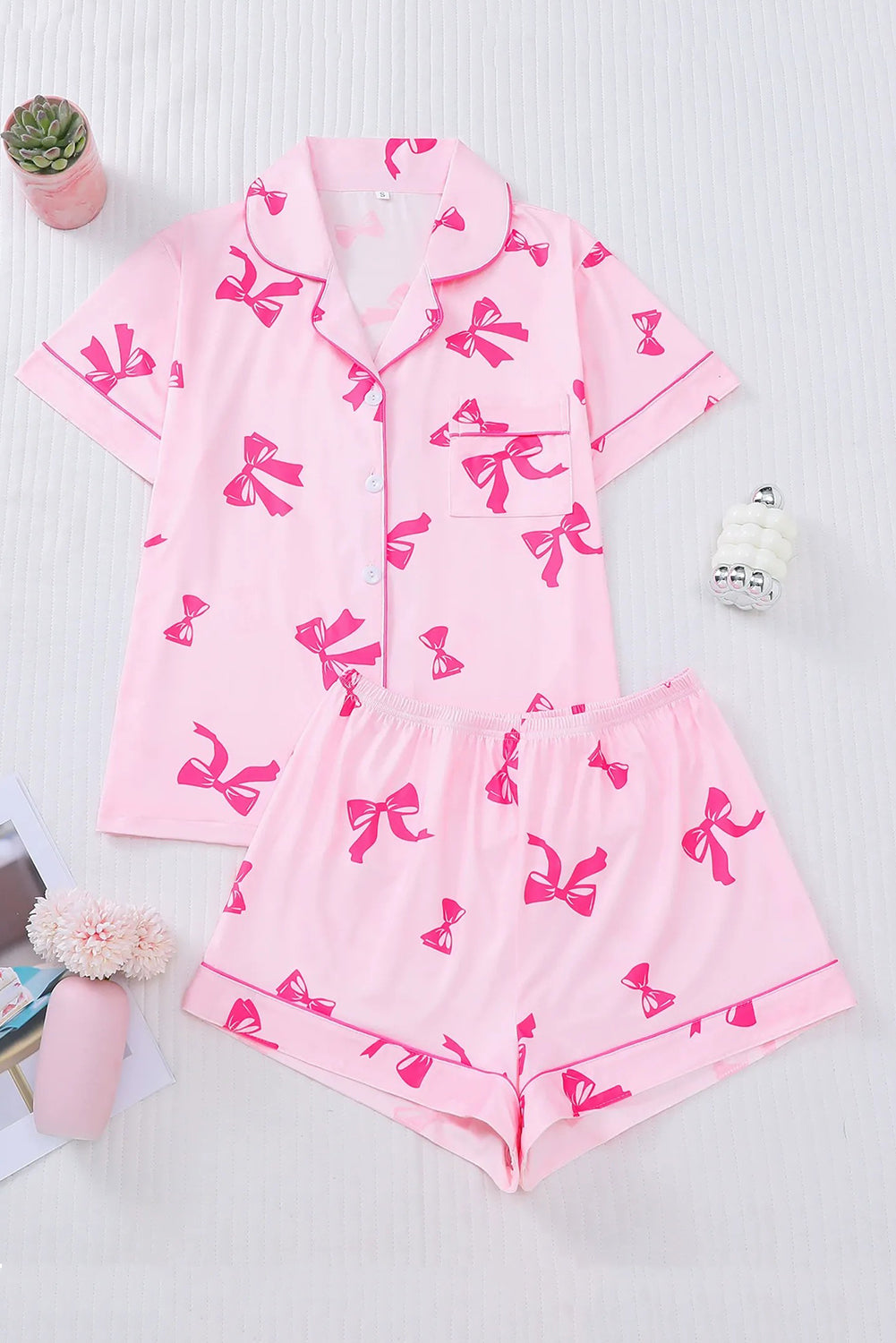 Wholesale Christmas Pajamas Womens Pajamas Set 2 Piece Soft Button-Down PJs Set Sleepwear Loungewear WL005