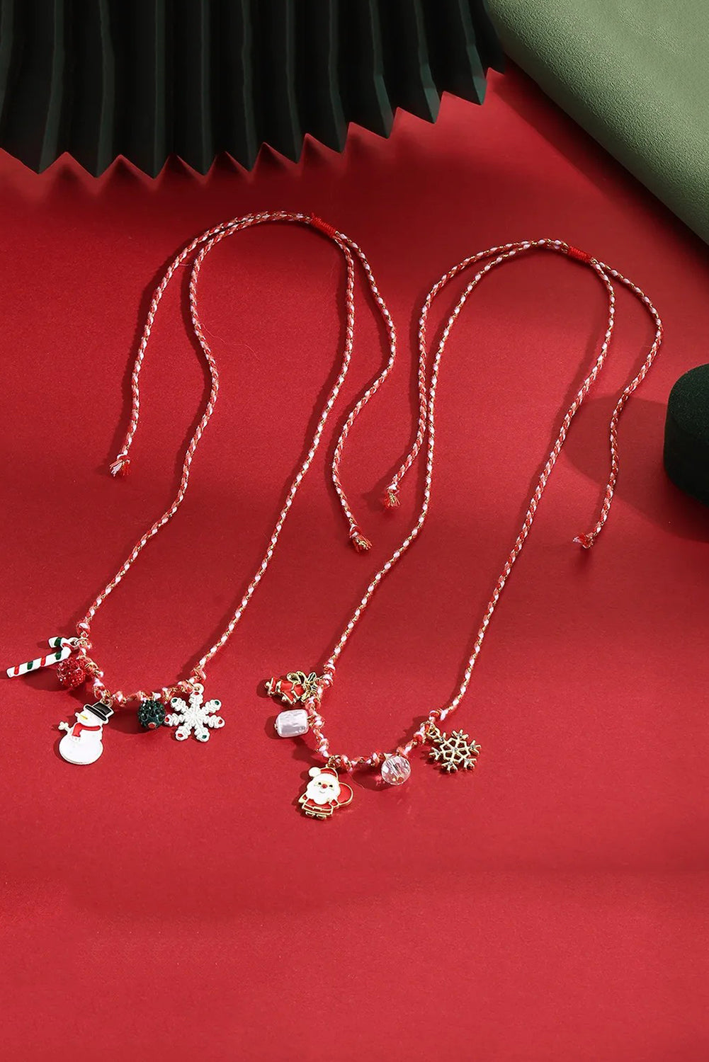 Wholesale Jewelry Alloy Cartoon Snowman Christmas Tree Pendant Necklace SP003