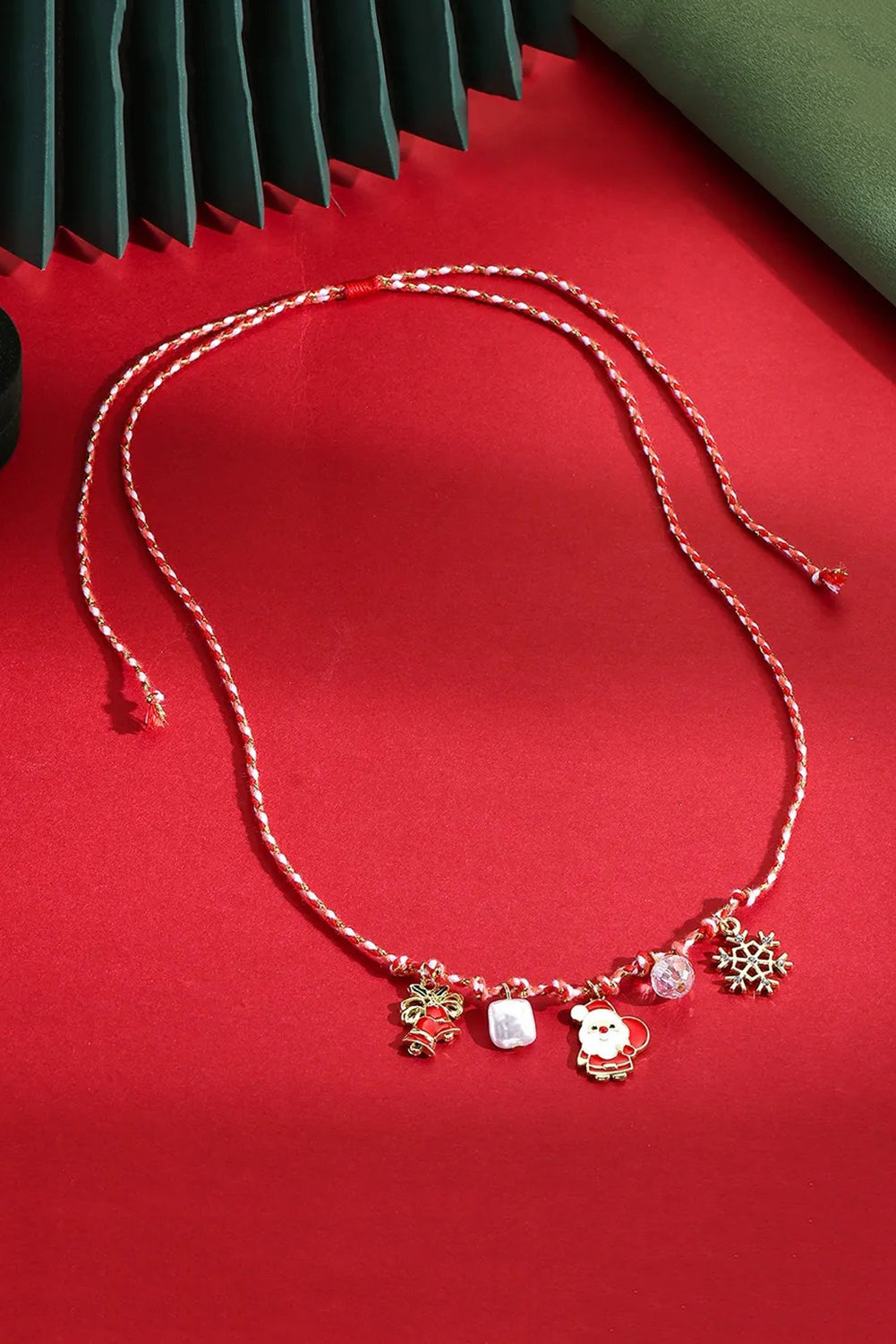 Wholesale Jewelry Alloy Cartoon Snowman Christmas Tree Pendant Necklace SP003