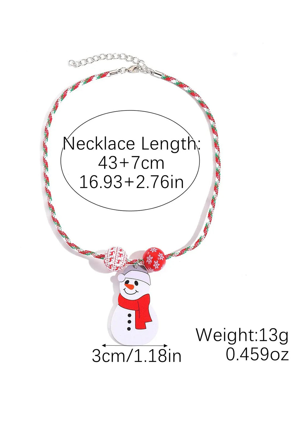 Wholesale Jewelry Alloy Cartoon Snowman Christmas Tree Pendant Necklace SP003