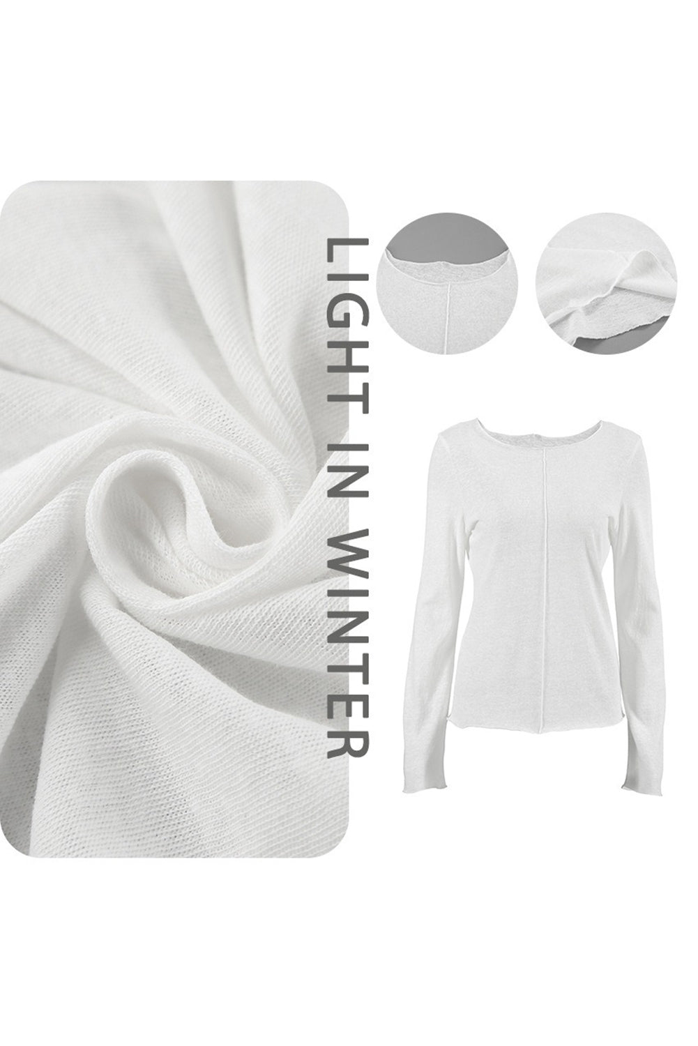 Wholesale Autumn Winter Round Neck Knitted Base Shirt For Women WL001