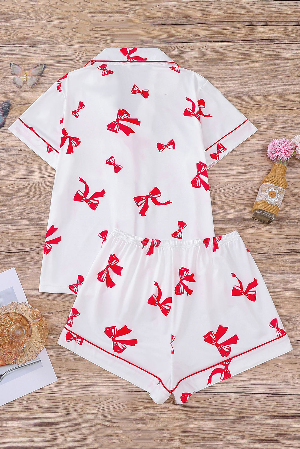 Wholesale Christmas Pajamas Womens Pajamas Set 2 Piece Soft Button-Down PJs Set Sleepwear Loungewear WL005