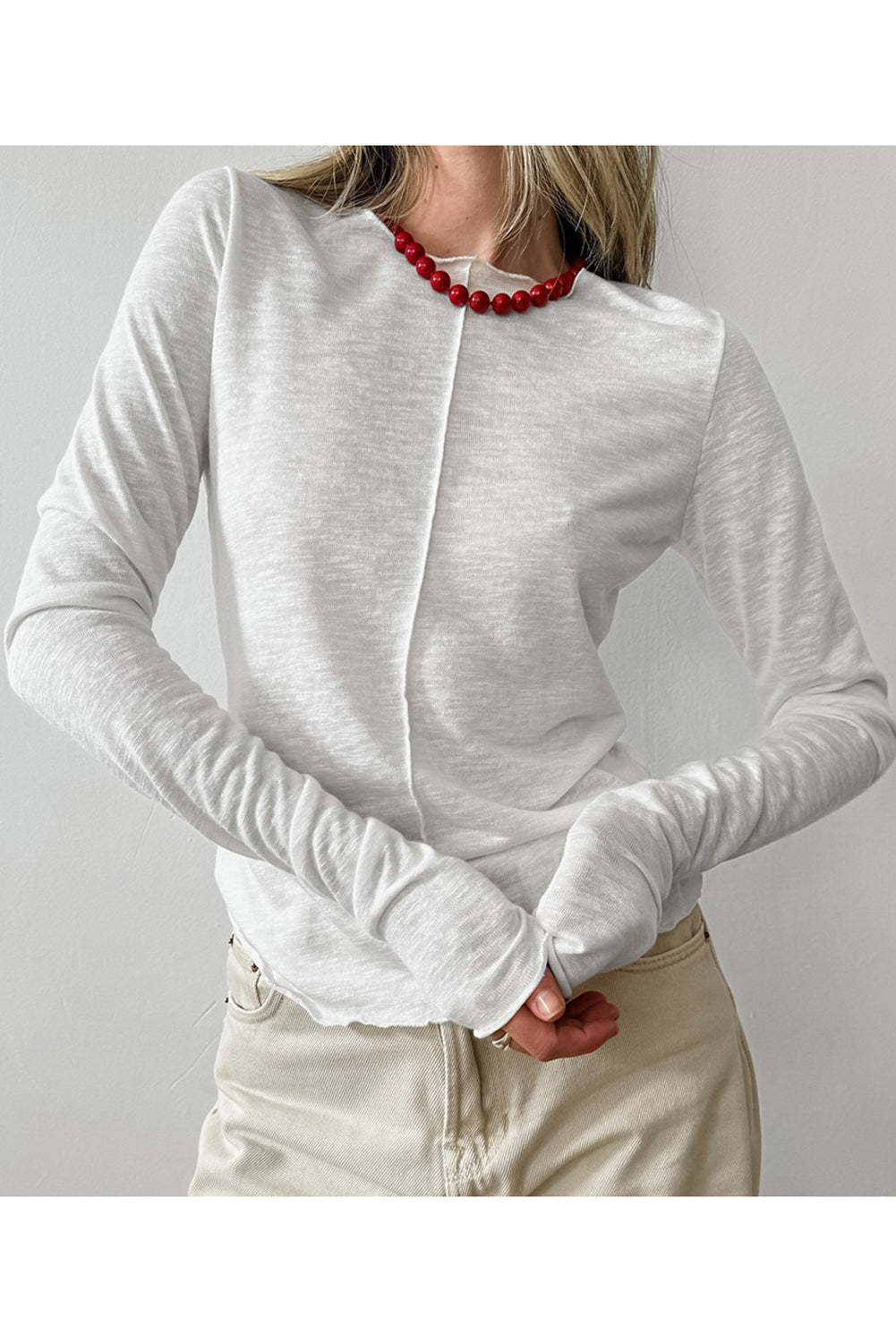 Wholesale Autumn Winter Round Neck Knitted Base Shirt For Women WL001