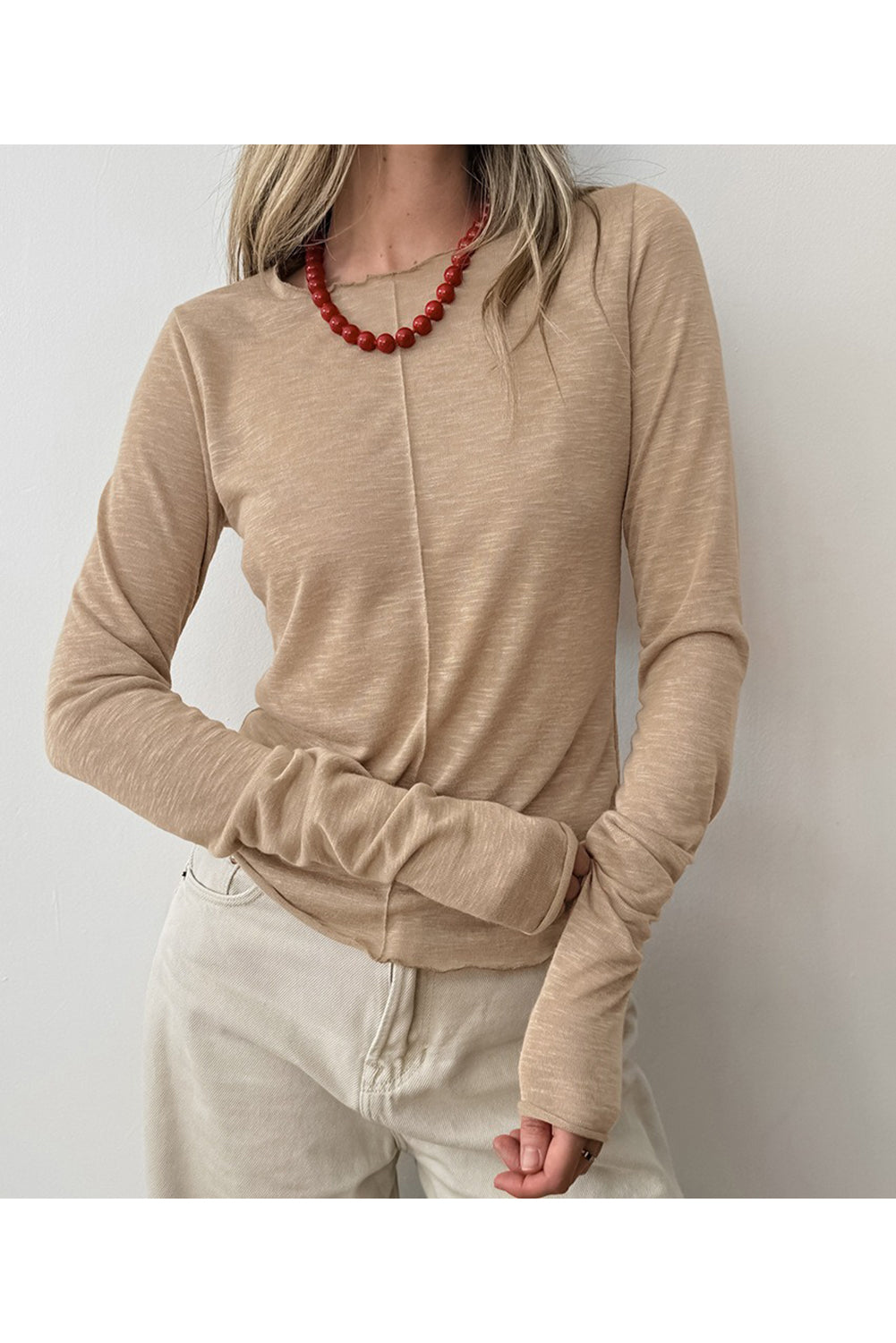 Wholesale Autumn Winter Round Neck Knitted Base Shirt For Women WL001