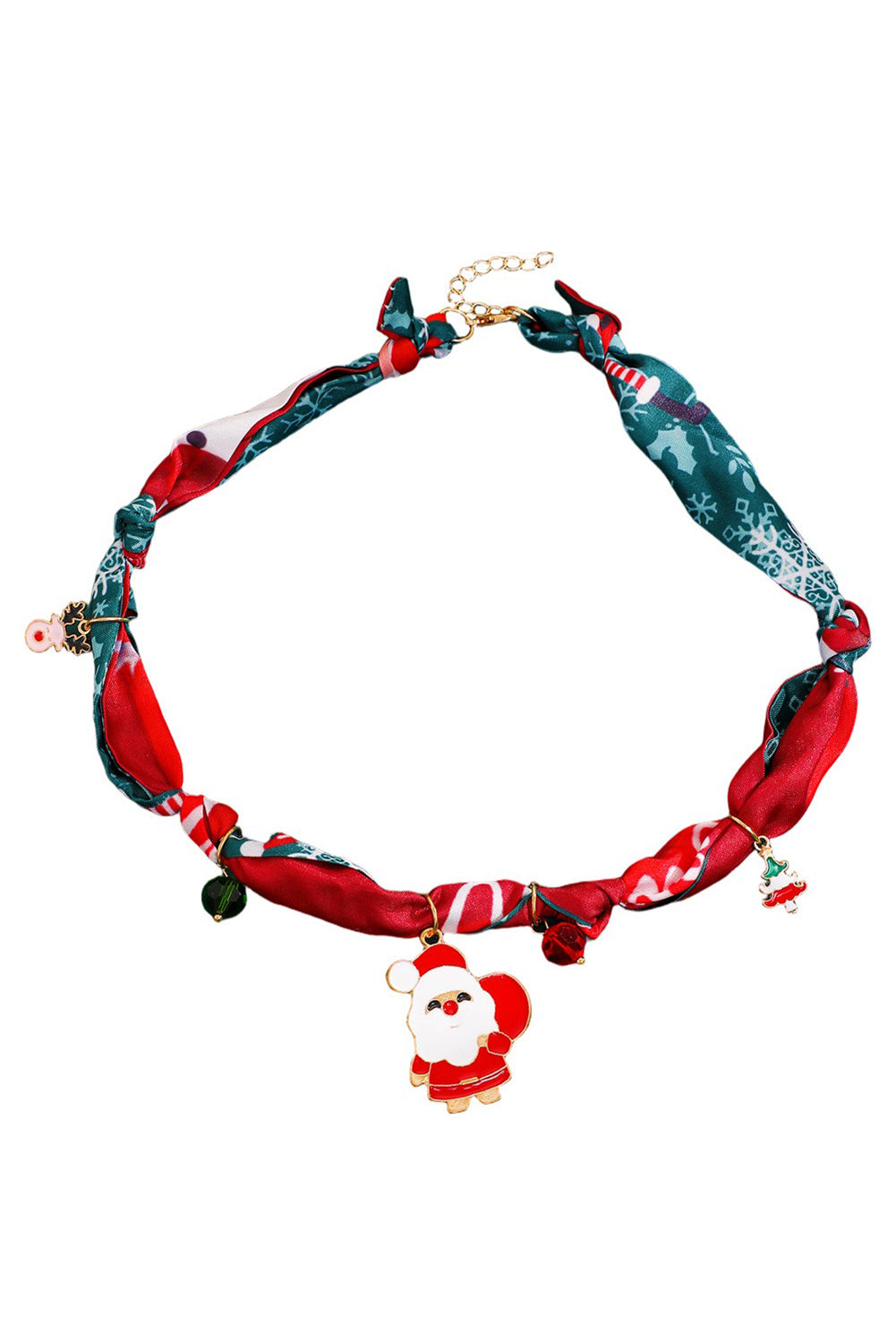 Wholesale Christmas Christmas Tree, Santa Claus, Silk Scarf Necklace SP005
