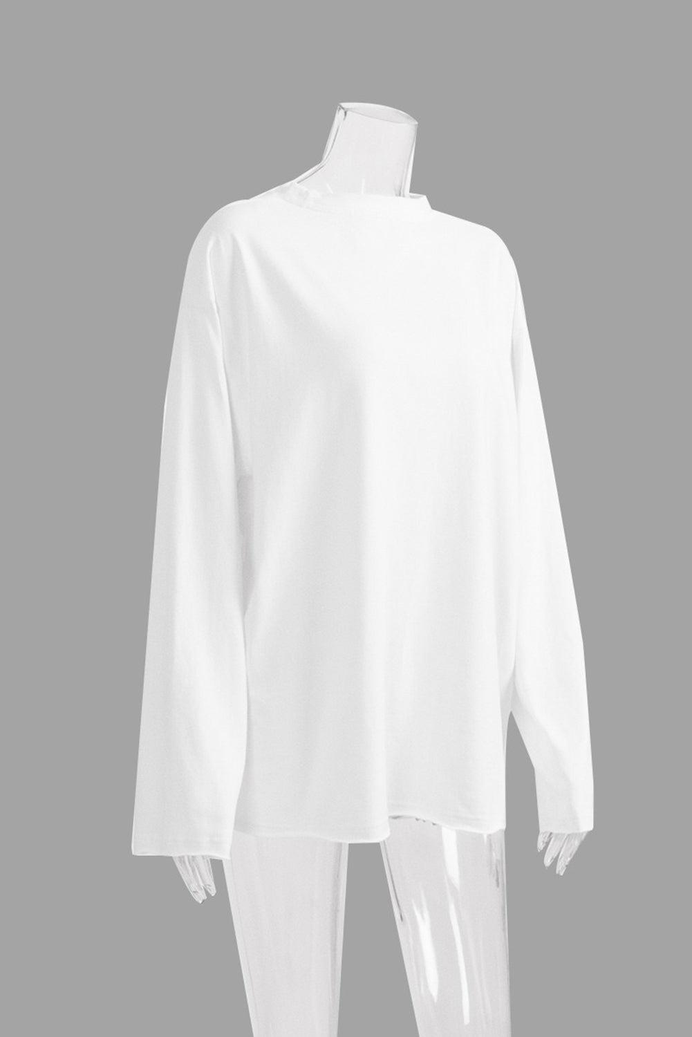 Wholesale Women's Texture Blouse T Shirt Plain Fashion Modern Long Sleeve Crew Neck Regular Tops Daily Black White Brown WL002