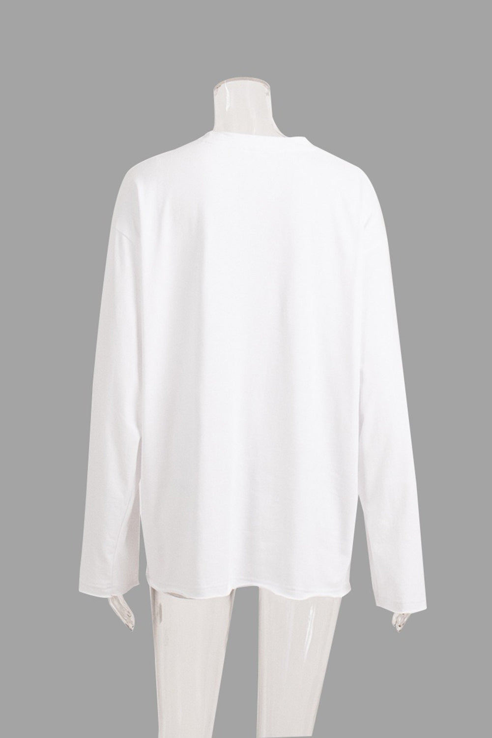 Wholesale Women's Texture Blouse T Shirt Plain Fashion Modern Long Sleeve Crew Neck Regular Tops Daily Black White Brown WL002