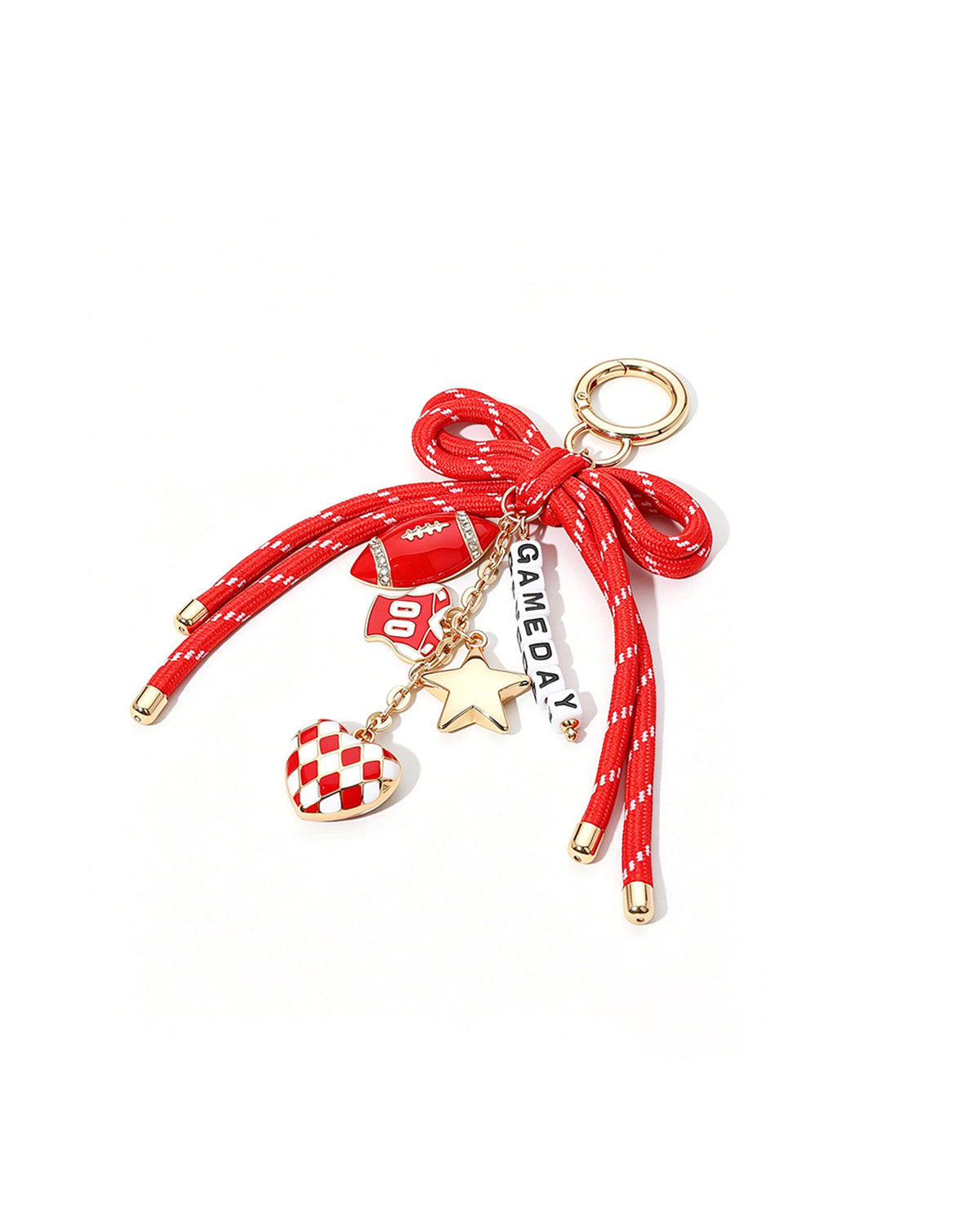 Red Football Gameday Bag Charm Bulk SP034